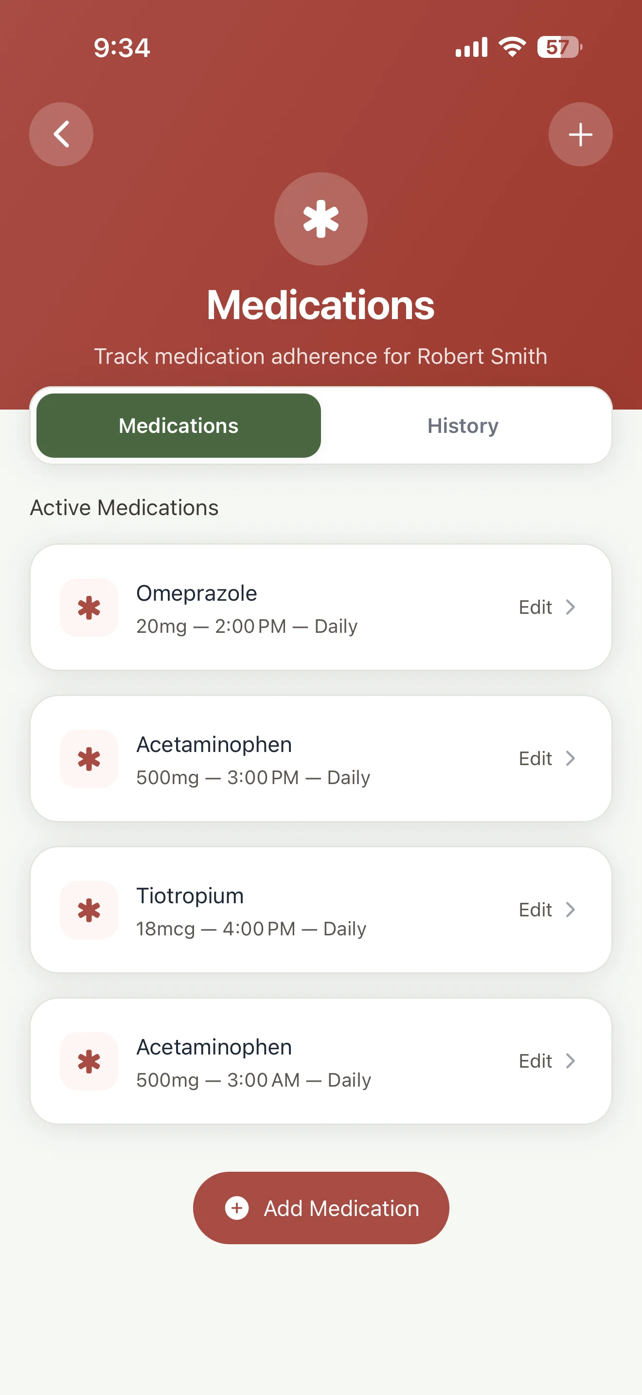 Health Tracking screenshot