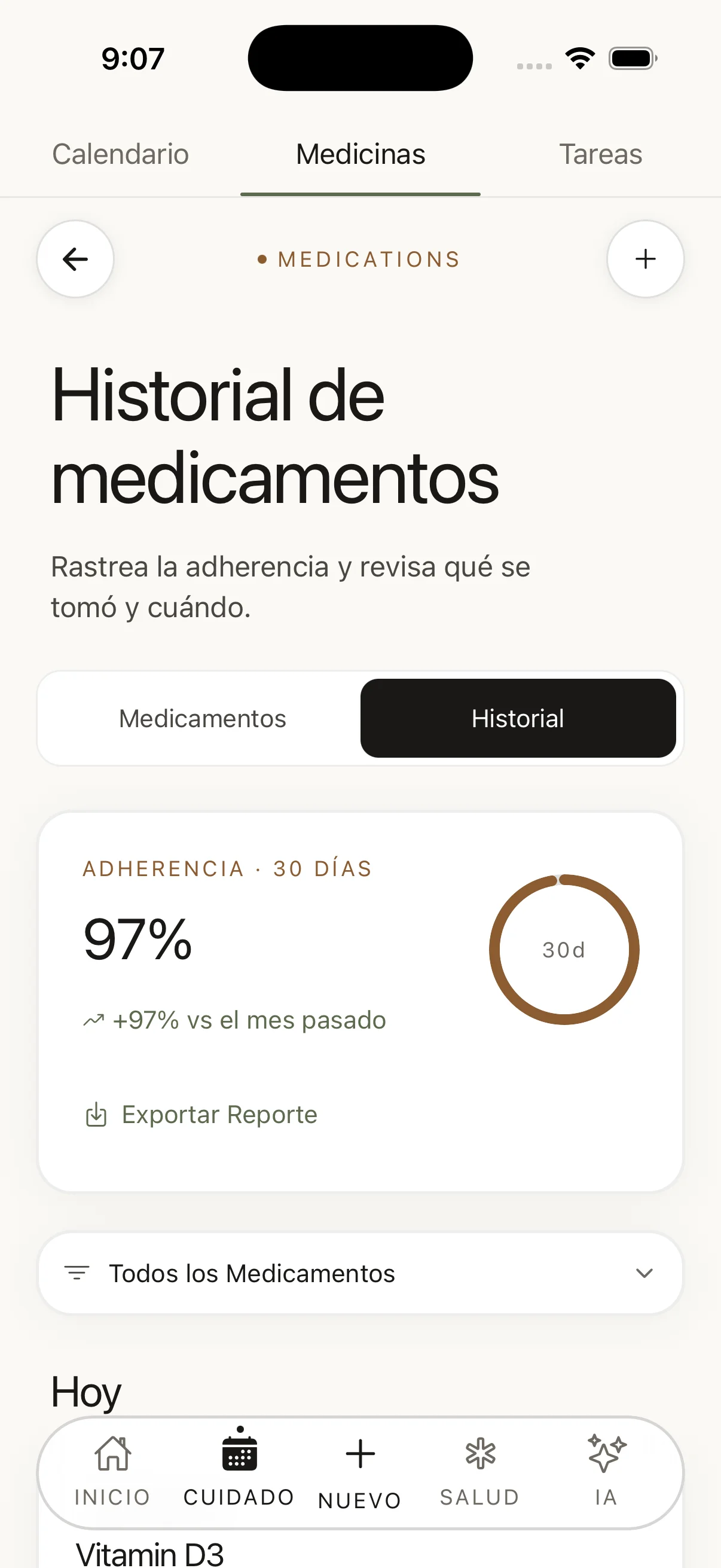 Seguimiento de medicamentos CircleCare